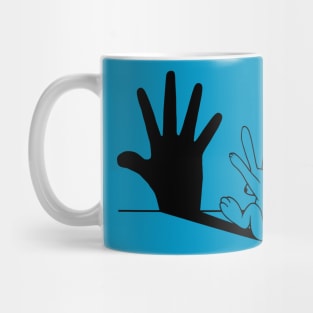 Rabbit Hand Shadow Classic Mug